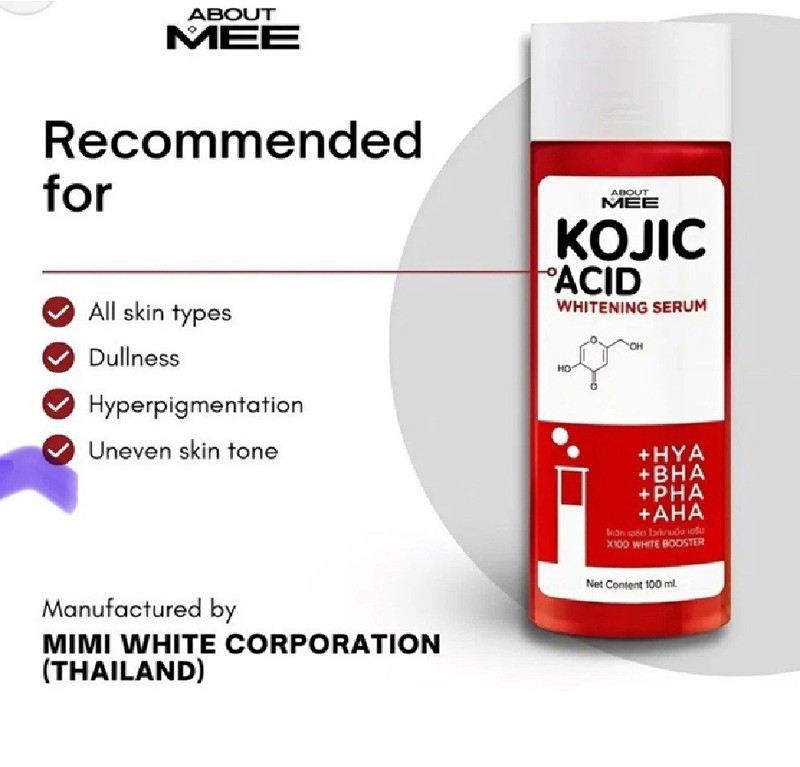 ABOUT MEE KOJIC ACID Whitening Serum HYA BHA PHA AHA Niacinamide 100ml gallery