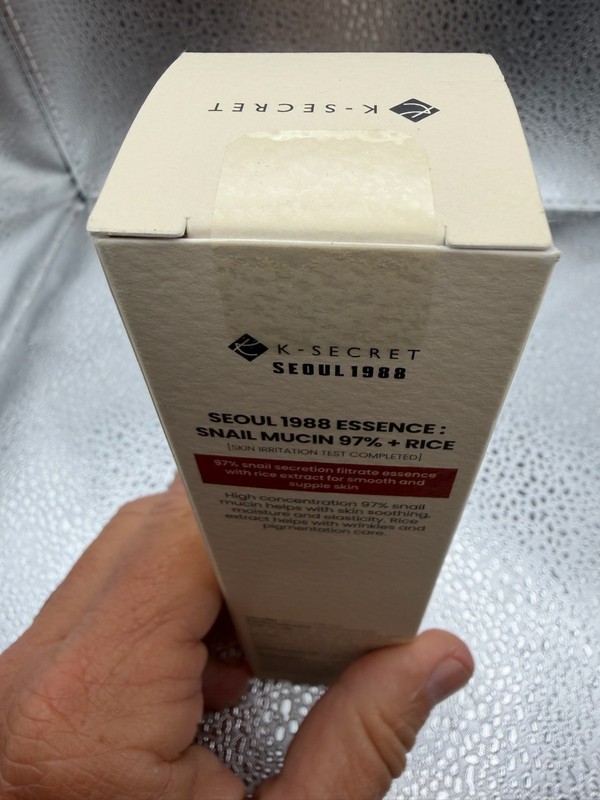 NIB K-SECRET SEOUL 1988 Essence : Snail Mucin 97% + Rice 100ml / 3.38 fl.oz. gallery