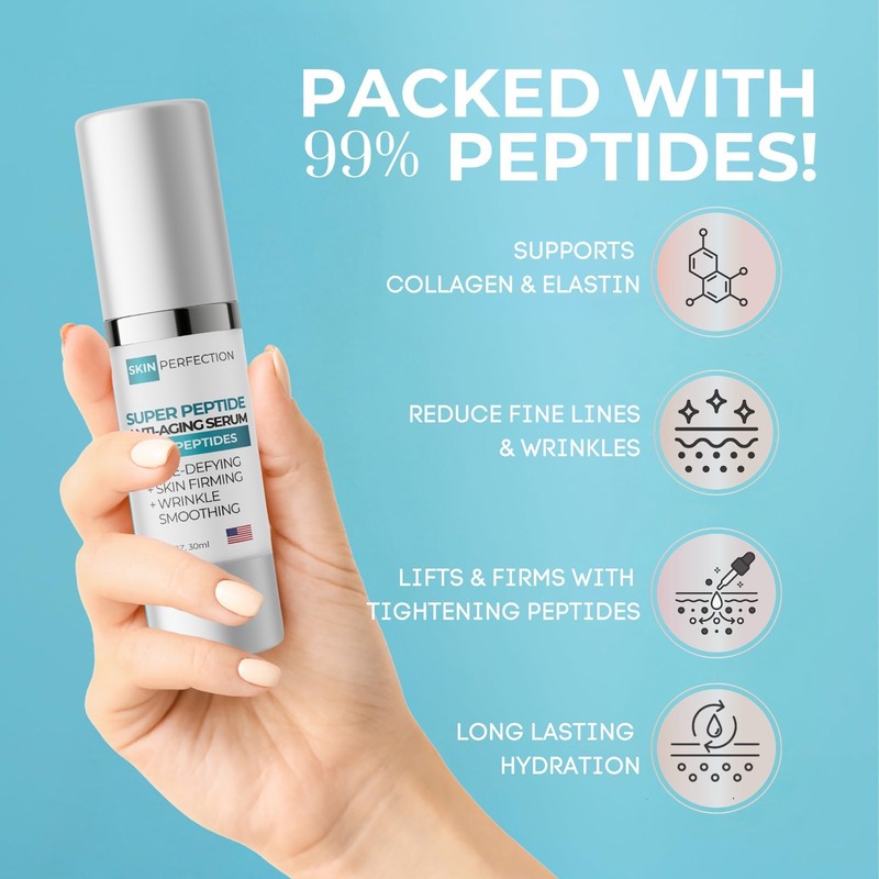 99% Peptide Anti-Aging Serum Cocktail Firms Wrinkles Snap-8 Matrixyl Argireline gallery