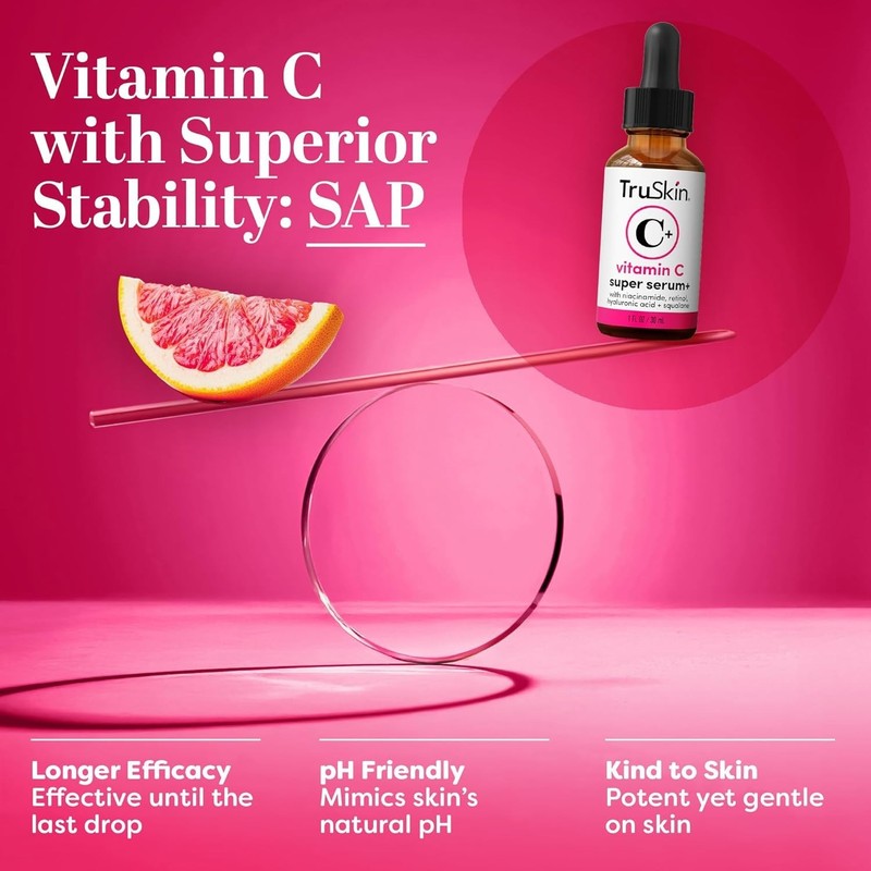 TruSkin Vitamin C Super Serum for Face - Five Skin Benefits in One Serum with Vi gallery