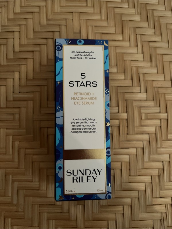 Sunday Riley 5 Stars Retinoid + Niacinamide Eye Serum 0.5 oz / 15 ml *NIB*