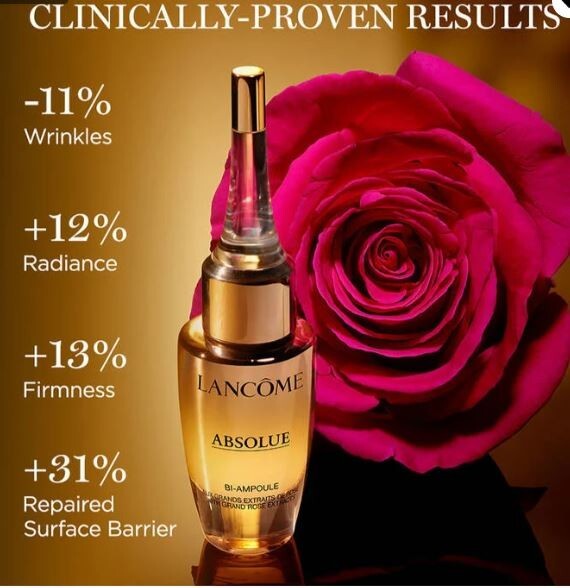 Lancome ABSOLUE BI-AMPOULE SERUM Skin Barrier Repair New in Box gallery