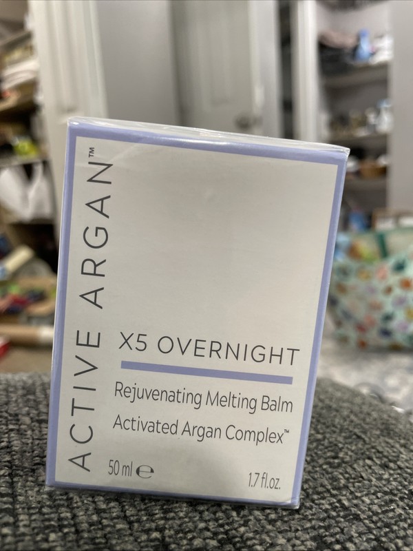 Active Argan X5 OVERNIGHT Rejuvenating Melting Balm 1. 7oz NEW – Sealed