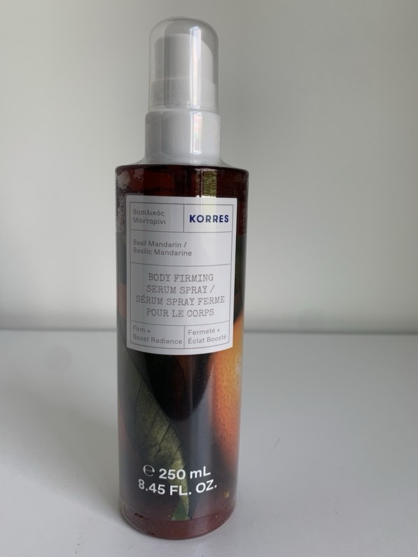 Korres Basil Mandarin Body Firming Serum Spray – 250mL – New/Sealed Discontinued