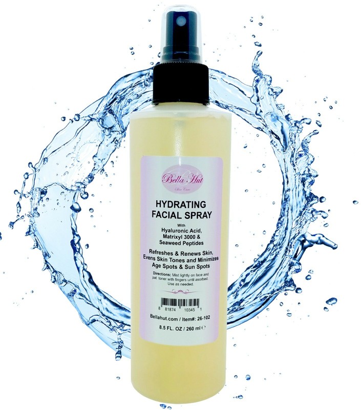 8.5 OZ. HYDRATING FACIAL SPRAY W/ HYALURONIC ACID, PEPTIDES & SEAWEED
