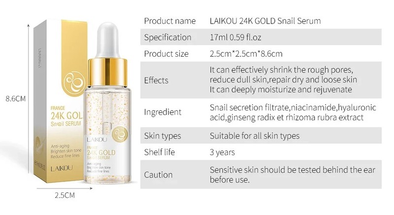 Laikou Japan Sakura Anti-Aging Hyalaronic Acid Essence Facial Serum Moisturising gallery