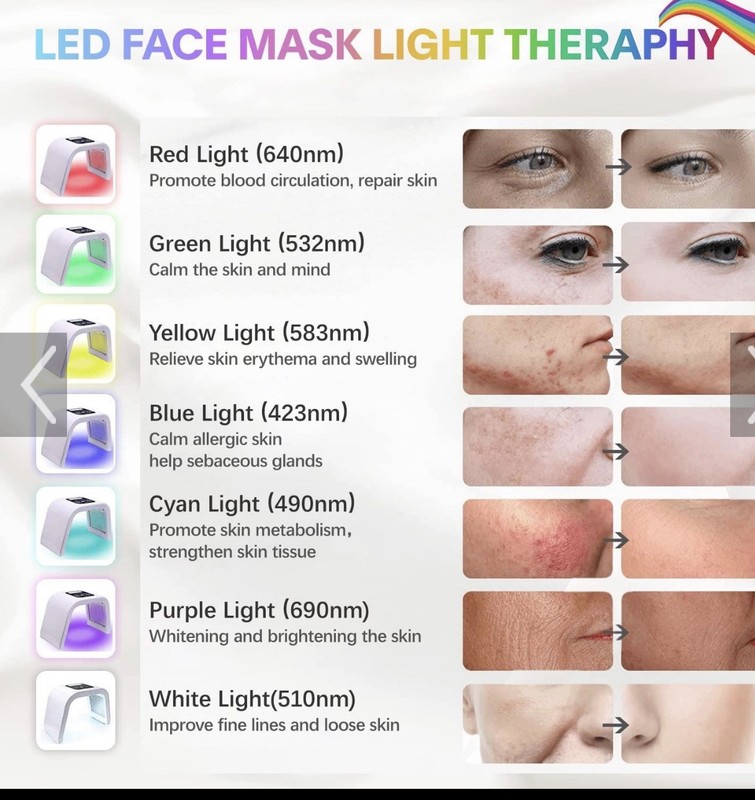 LED Light Therapy Mask Wireless, 7 Color Led Face Mask, Teeth Whitening gallery