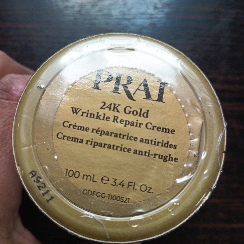 PRAI Beauty 24K Gold Wrinkle Repair Creme - Sealed Brand New 3.4 Glitter Package gallery