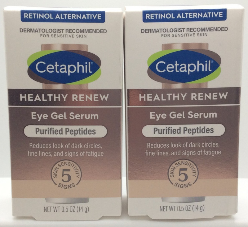 Cetaphil Healthy Renew Gel Purified Peptides Anti Aging Under Eye Serum, 2/BOXES