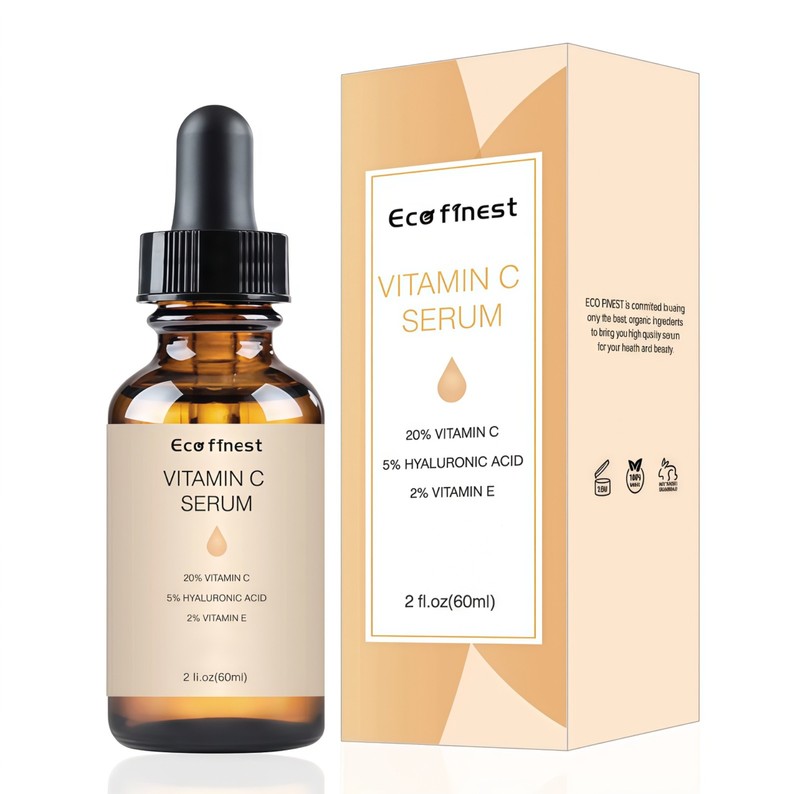 Vitamin C Serum 20% for Face | Brightening + Hyaluronic Acid & Vitamin E | 2floz