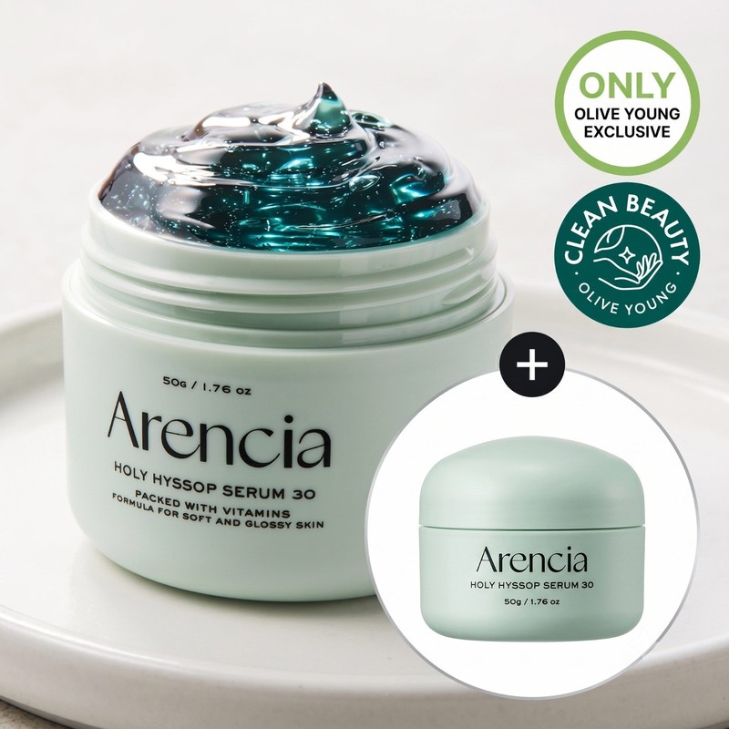 Arencia Holy Hyssop 30 Jelly Serum 70g Set Blemish Dark Spot Care K-Beauty