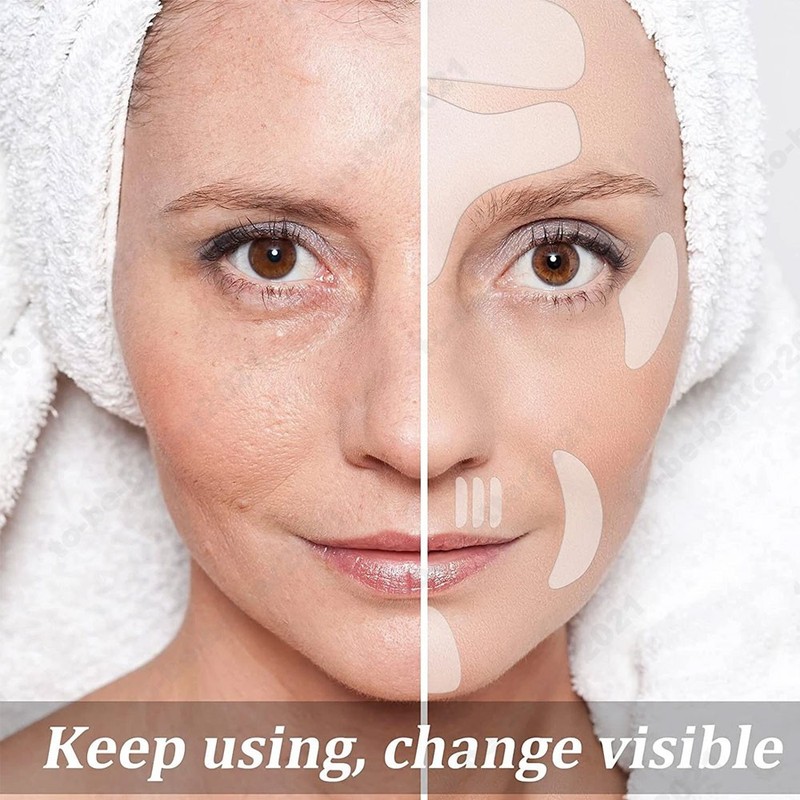 16Pcs Reusable Facial Lifting Pad Silicone Face Eye Forehead Anti Wrinkle Patch gallery
