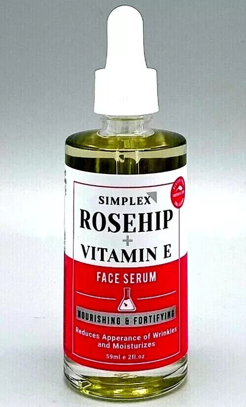 Simplex Rosehip + Vitamin E Face Serum * Nourishing & Fortifying * 2 fl oz New