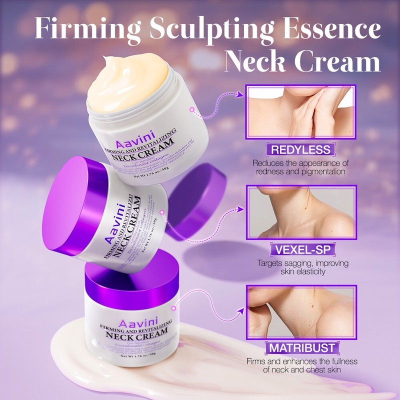 Aavini Firming Revitalizing Neck Cream 50g Peptide Collagen Anti Aging gallery