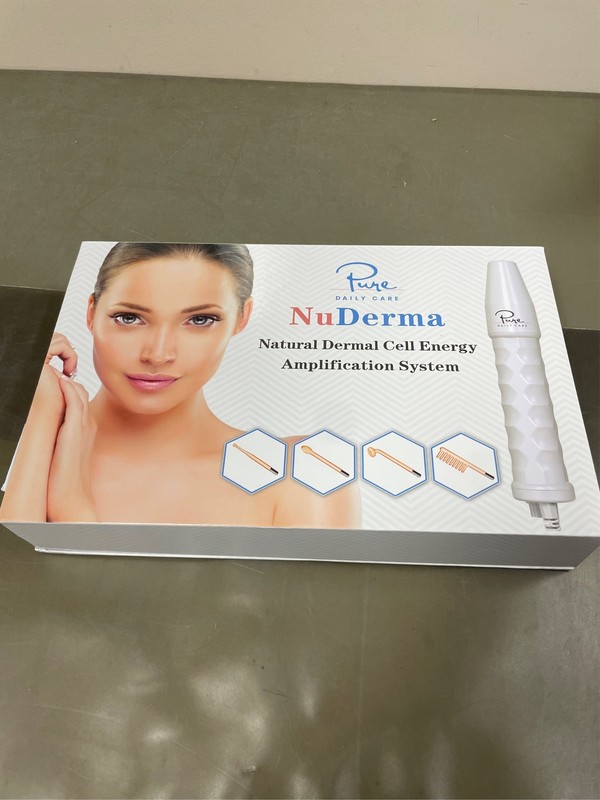 Pure Daily Care NuDerma Handheld Skin Therapy Wand Machine w/Neon – Anti-Aging –