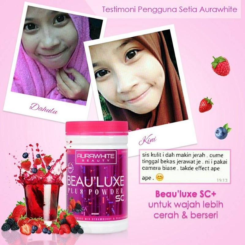 Aura White BEAULUXE SC+ Collagen Stemcell 15X L-Glutathione Whitening DHL EXPRES gallery