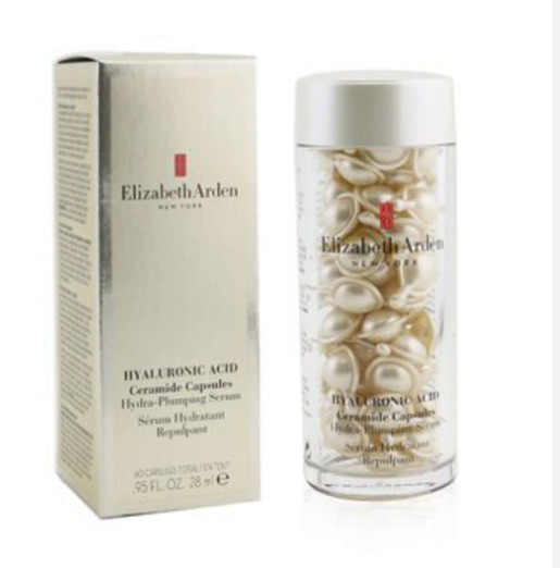 Elizabeth Arden Hyaluronic Acid Ceramide Hydra Plumping Serum 60 Capsules | New