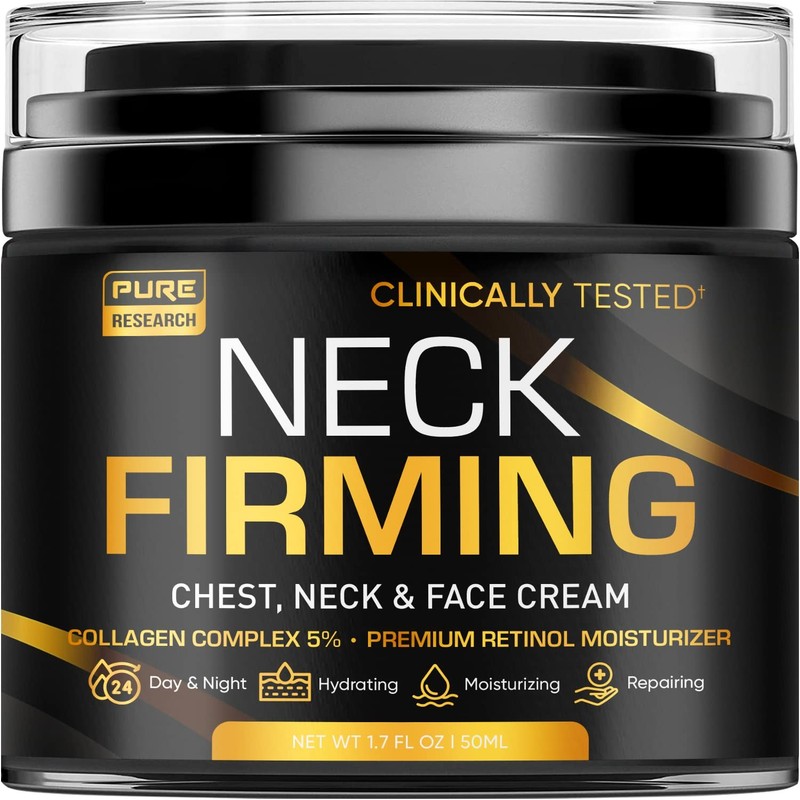 Neck Firming Cream – Anti Wrinkle Cream – Use on Saggy or Turkey Neck Double…