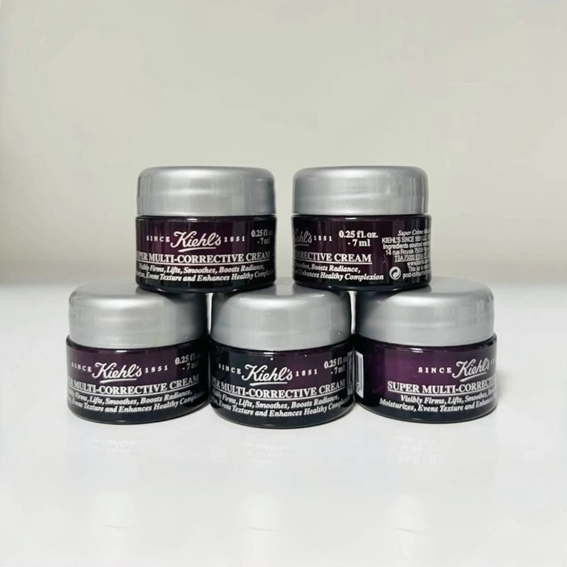 5 x Kiehl’s Super Multi-Corrective for Face & Neck Cream 7ml / 0.25oz ea Sample
