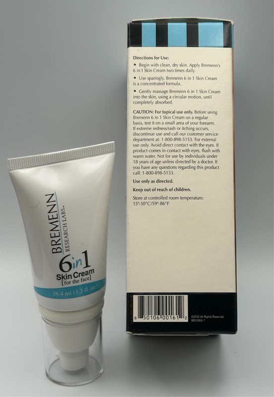 Bremenn 6 in 1 Skin Cream for Face 1.3 oz Anti-Aging Wrinkle Firming NEW Boxed gallery