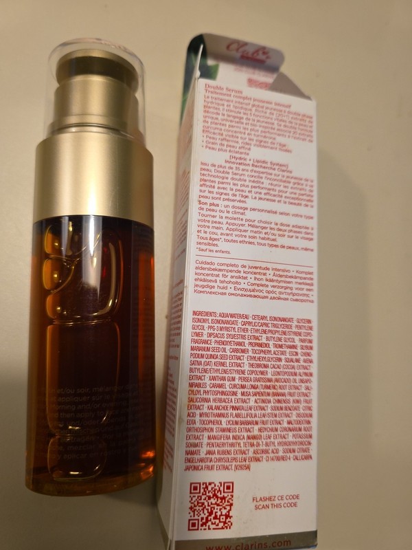 Clarins Double Serum Complete Age Control Concentrate 50ml 1.6 Oz Hydric/Lipidic gallery