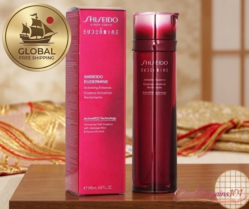 Shiseido Eudermine Activating Essence Active Red Tech 4.9oz / 145ml NEW in BOX
