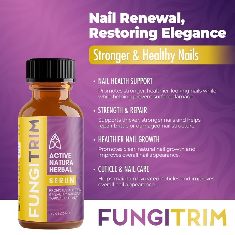 FungiTrim Nail Renewal Serum 1oz Natural Botanical Supports Healthy Toenails gallery