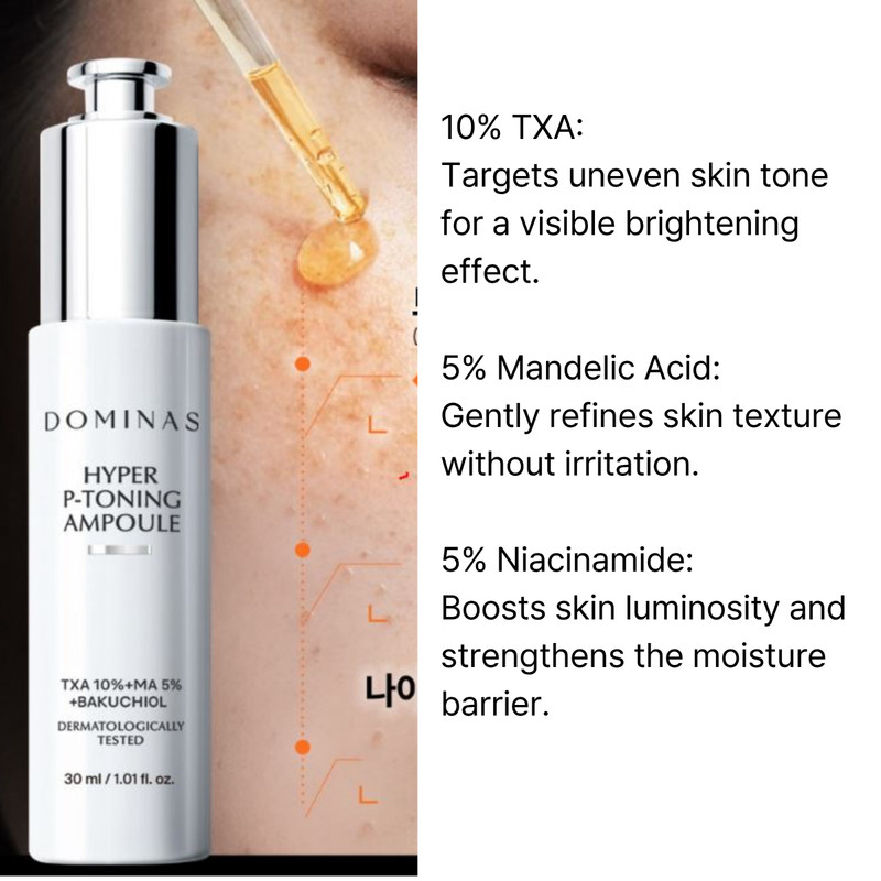 Dominas Ultimate Brightening Set Cream 50g and Hyper P-Toning Ampoule 30ml gallery