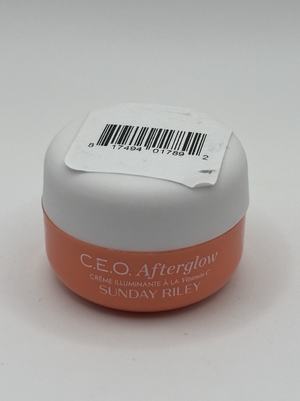 NEW Sunday Riley CEO Afterglow Brightening Vitamin C Cream Travel MINI 8g/0.3oz gallery
