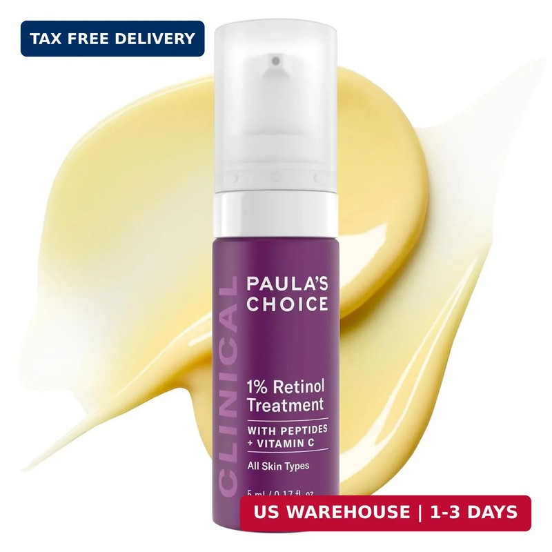 Paula’s Choice CLINICAL 1% Retinol Face Treatment with Peptides, Vitamin C & Lic