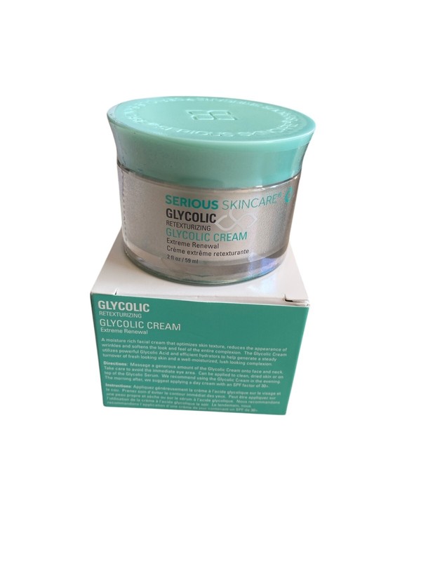 NIB Serious Skincare Glycolic Retexturizing Extreme Renewal Cream 2 oz gallery