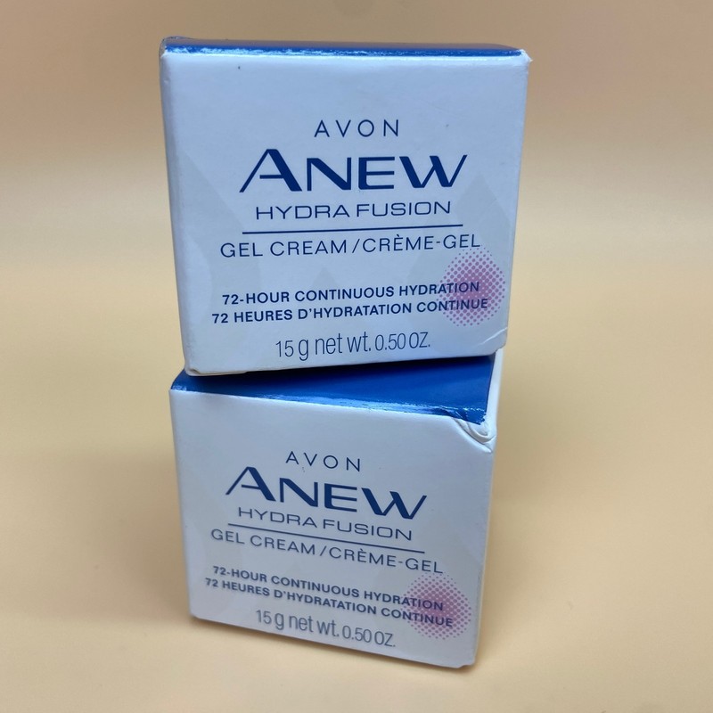 2x AVON ANEW HYDRA FUSION Gel cream 1.7 Oz New 72 Hour Hydration Day Gel Lot
