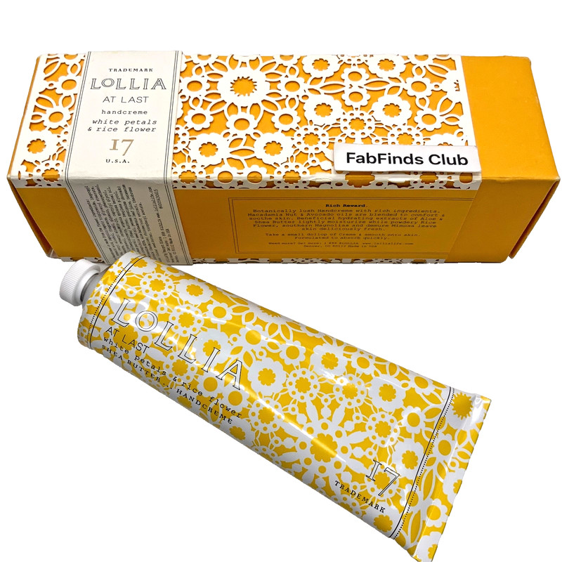 LOLLIA At Last Handcreme #17 White Petals & Rice Flower 4oz