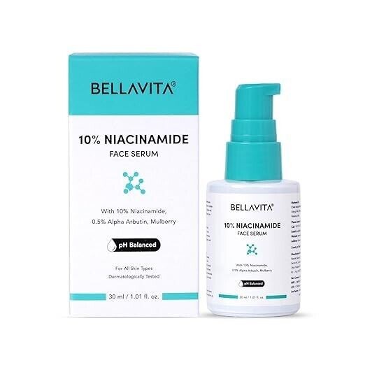 BELLAVITA Niacinamide Face Serum 10% Niacinamide, 0.5% Alpha Arbutin 30 ml
