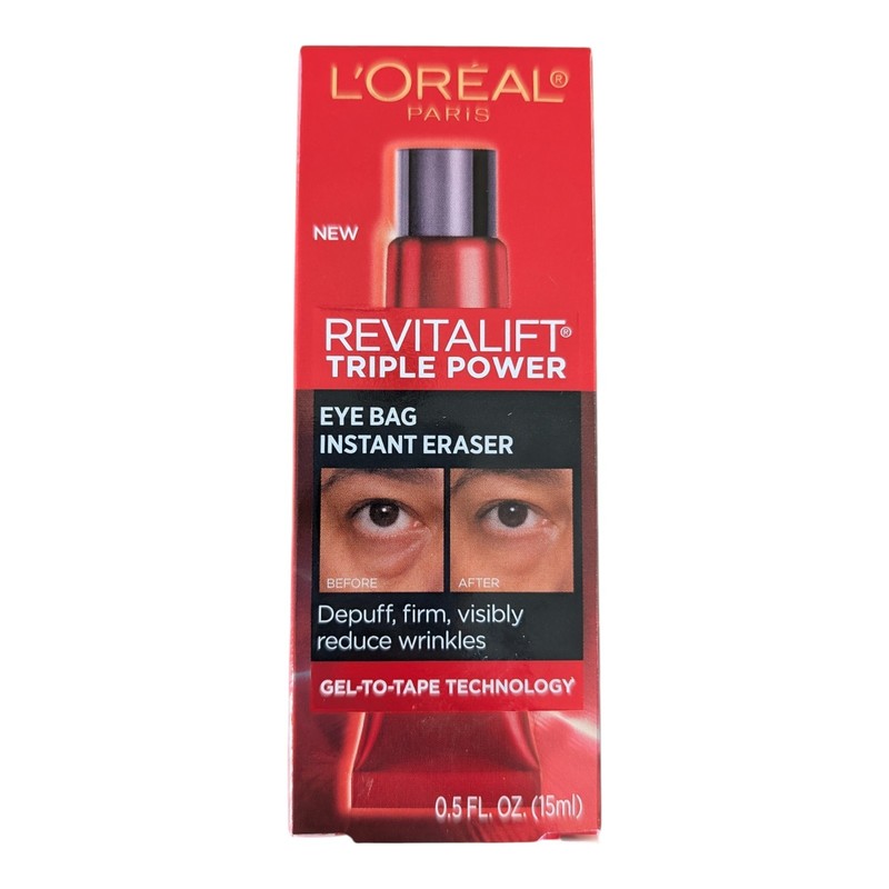 Loreal Revitalift Triple Power Eye Bag Lift Instant Eraser Wrinkle Tightener Gel