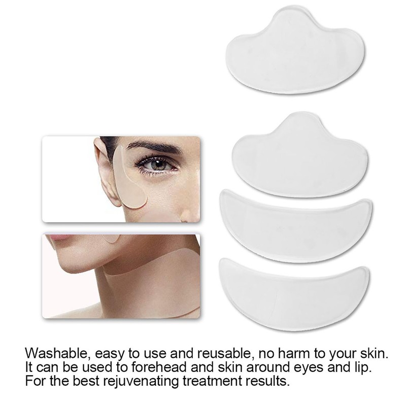 4pcs Forehead Wrinkles Compressing Patches For Youthful Skin Easy To Use