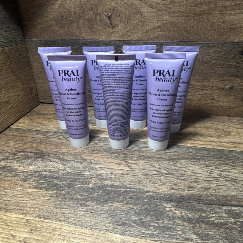 Prai Beauty Ageless Throat & Decolletage Creme 1 fl oz Lot of 7 gallery