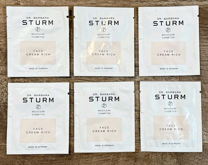 Dr. Barbara Sturm Face Cream Rich Samples Lot Of 6 Made In Germany