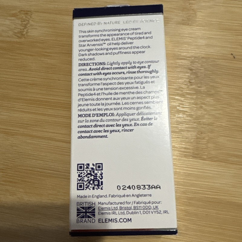 ELEMIS Peptide4 Eye Recovery Cream 0.5 fl. oz/ 15 mL FULL SIZE New in Box RY14 gallery