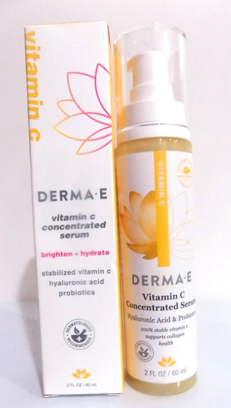 Derma•E Vitamin-C Concentrated Serum «brighten+hydrate» EXP. 3/27 2.0oz/60ml