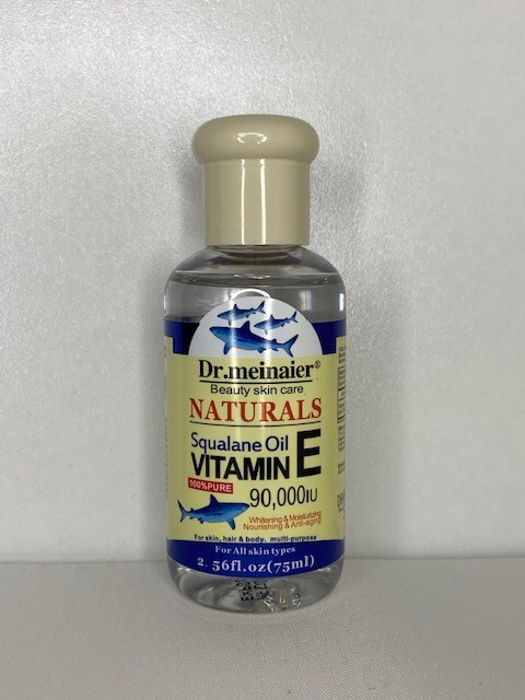 Natural Squalane Vitamin E Oil – Natural Skin Nourishment and Repair – 100% Pure