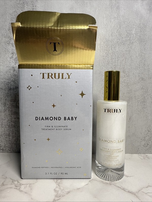 Truly DIAMOND BABY Firm & Illuminate Treatment Body Serum 3.1oz Full Size