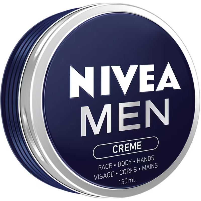 Nivea Men Creme for Face Body & Hands Moisturized Skin Fast Absorb 150ml NEW