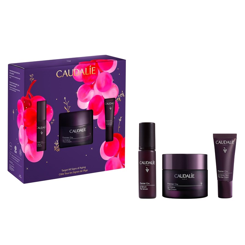 Caudalie Premier Cru Skin Care Gift Set, FullSize Premier Cru AntiAging Cream…