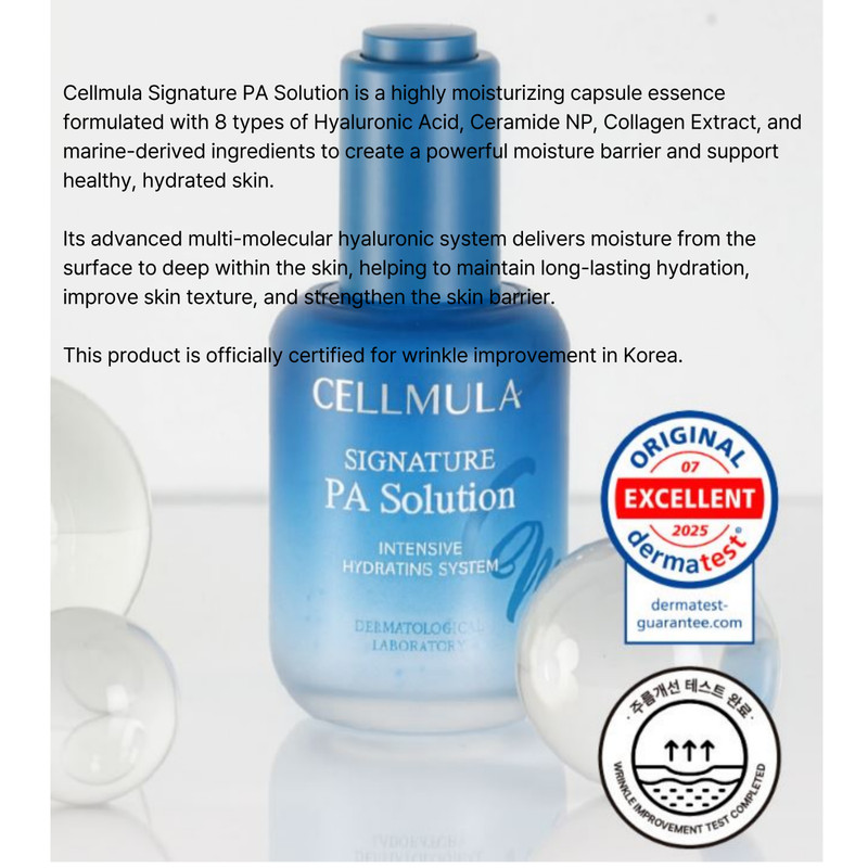 Cellmula Signature PA Solution Intensive Hydrating System Ampoule 50ml K-Beauty gallery