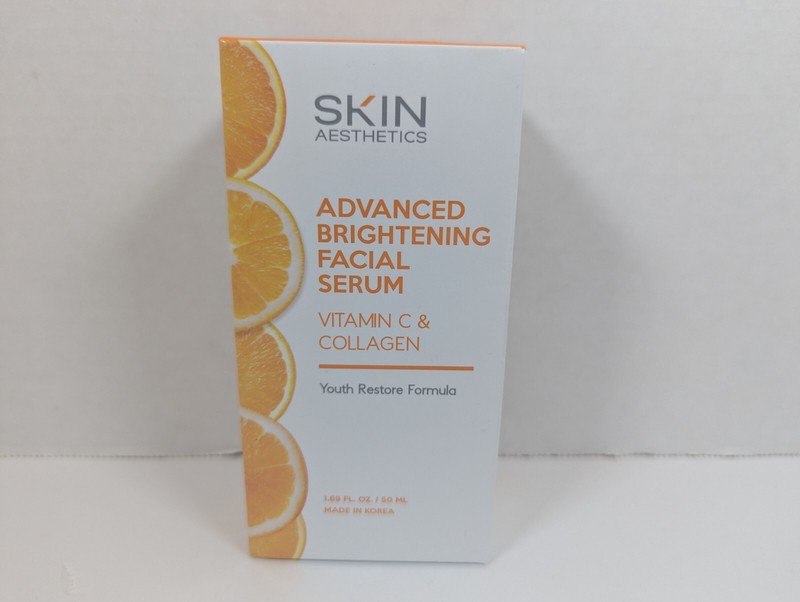 SKIN AESTHETICS Advanced Brightening Facial Serum Vit C & Collagen 1.69 FL. OZ.
