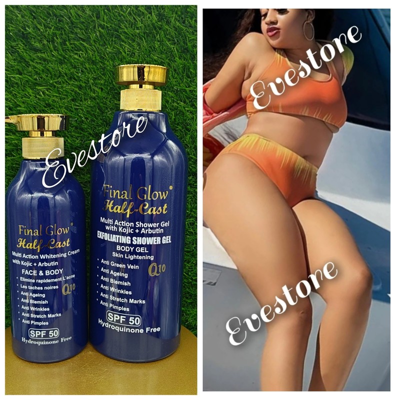 Final Glow H-C multi action whitening body lotion Kojic+Arbutin & Shower Gel