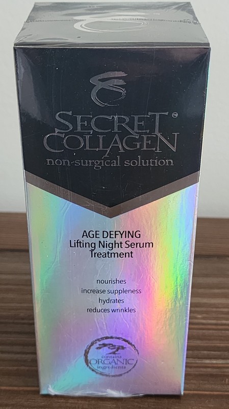 SECRET COLLAGEN AGE DEFYING LIFTING NIGHT SERUM TREATMENT-SEALED- Free Shipping