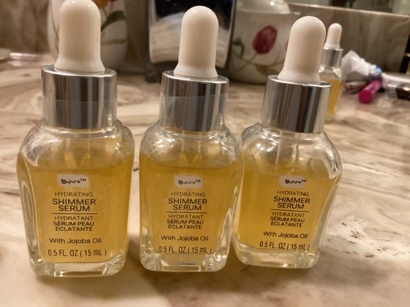 SEALED LOT 3 BRAND NEW B PURE HYDRATING SHIMMER SERUM with JOPOBA OIL.5oz/15ml