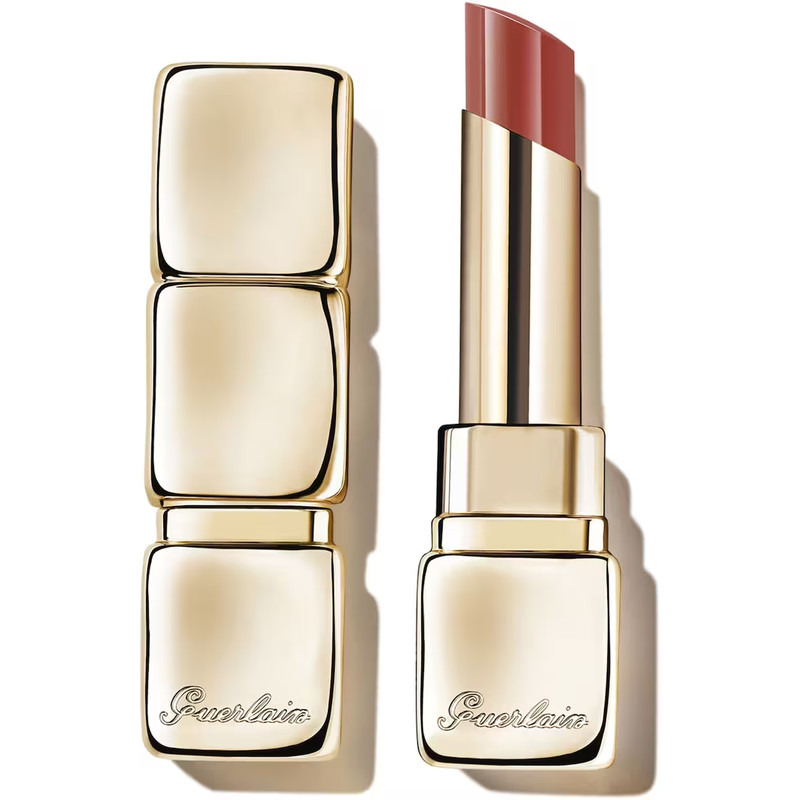 Guerlain KissKiss Shine Bloom Lipstick Texture Soft Lips 129 Blossom Kiss NEW